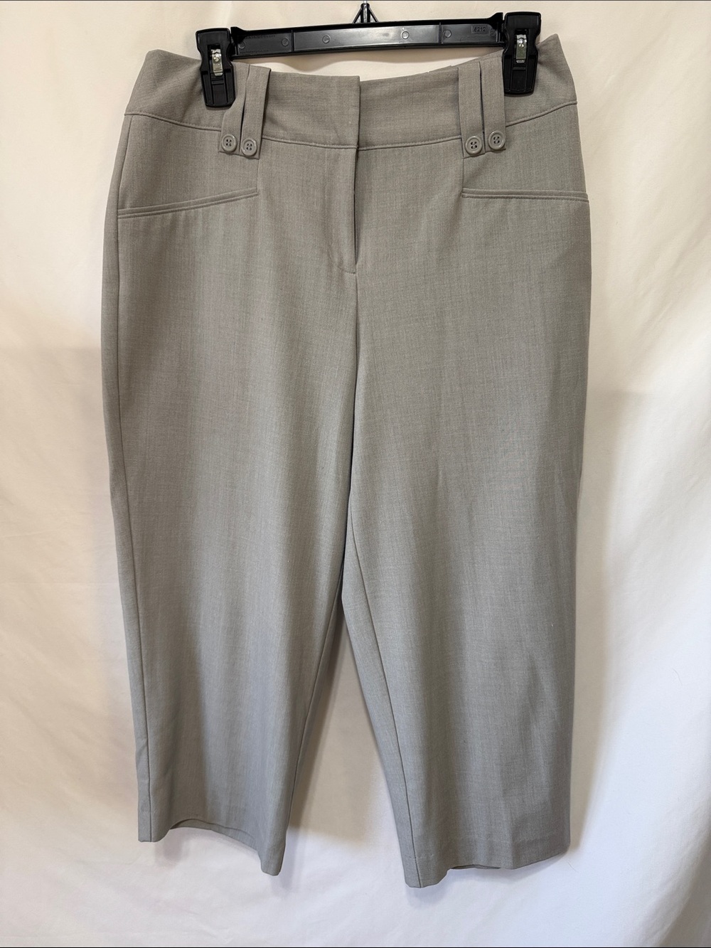 East 5th Light Gray Tailored Capri